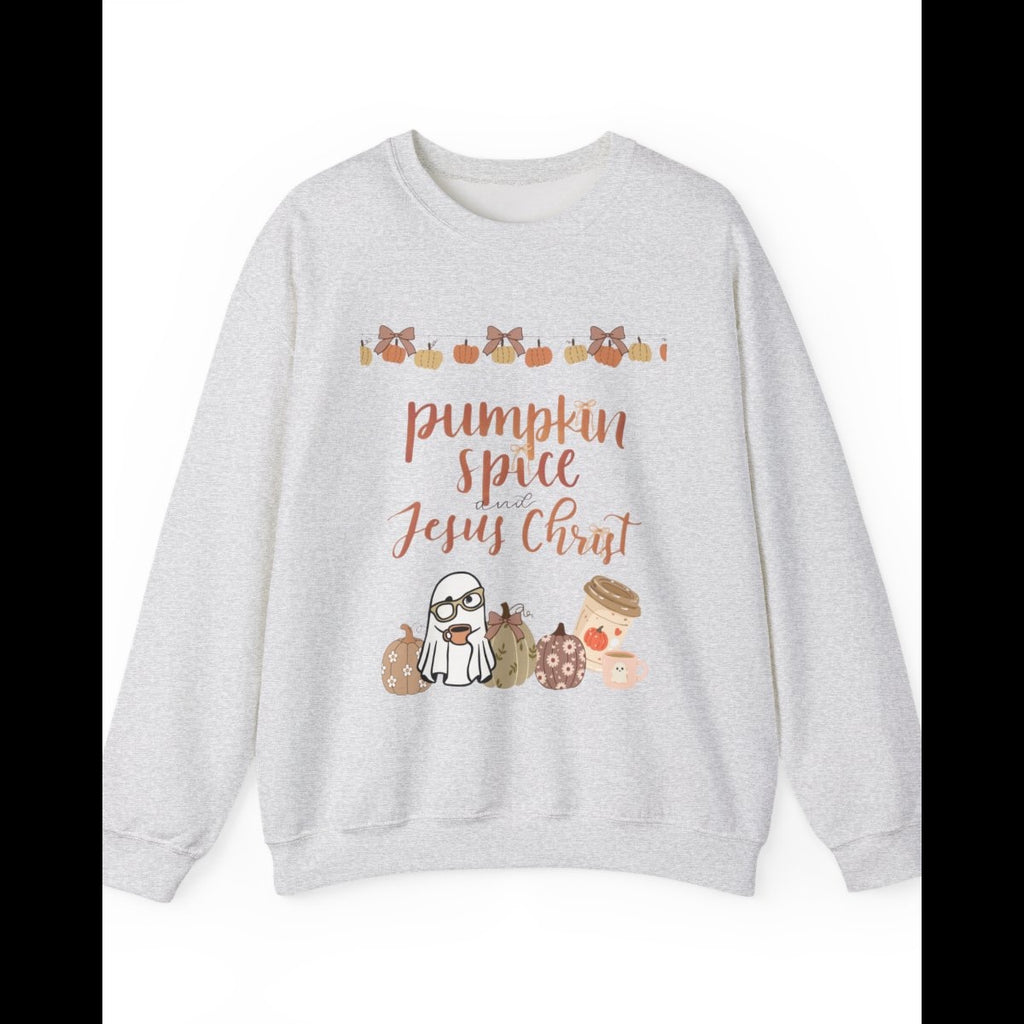 Pumpkin Spice and Jesus Christ Crewneck