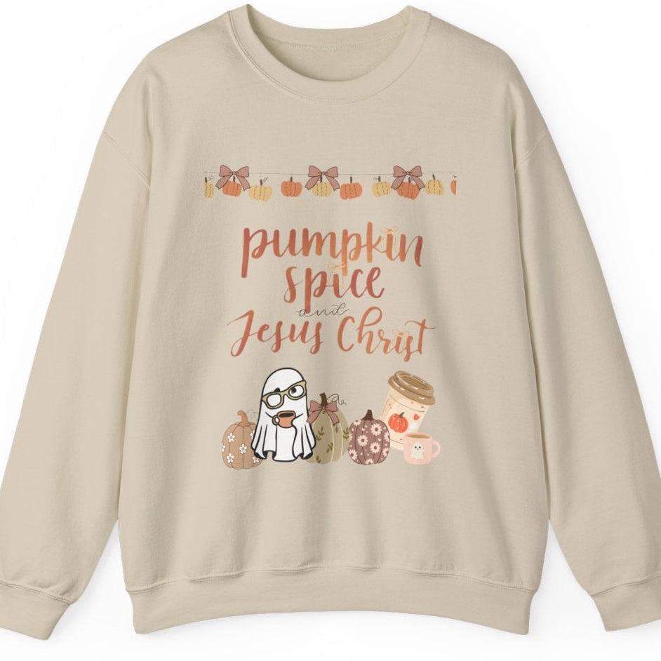 Pumpkin Spice and Jesus Christ Crewneck