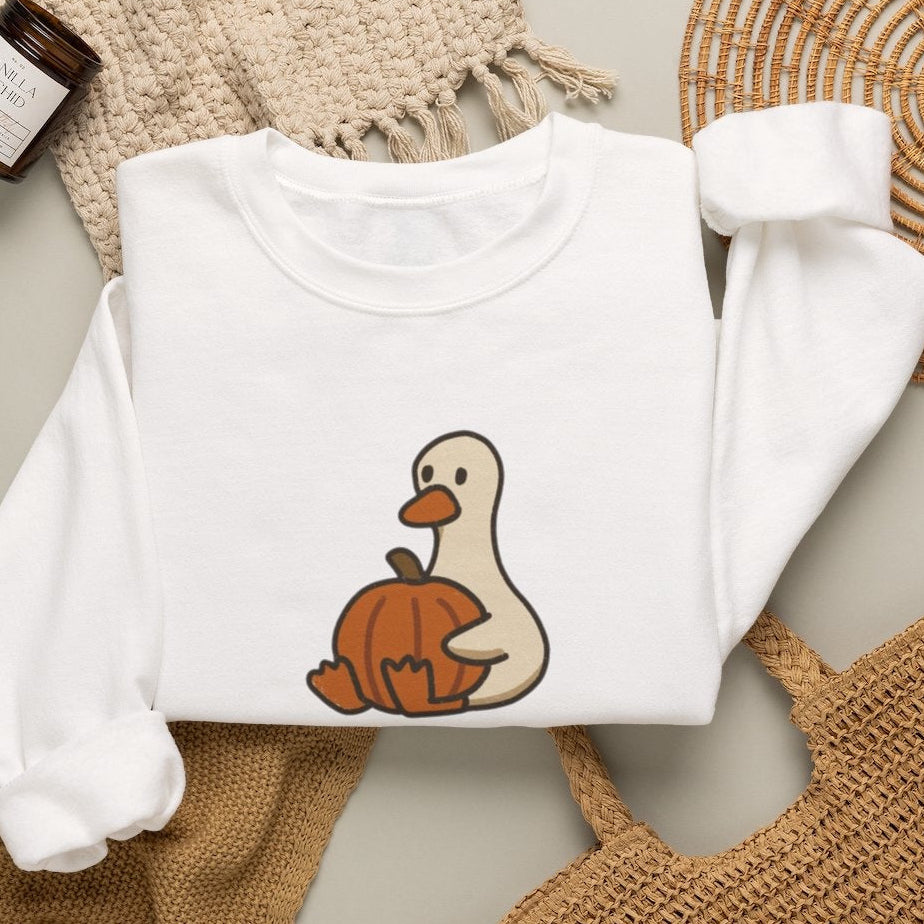 Duck on a crewneck