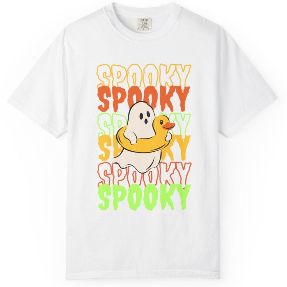 Spooky ghost with duck