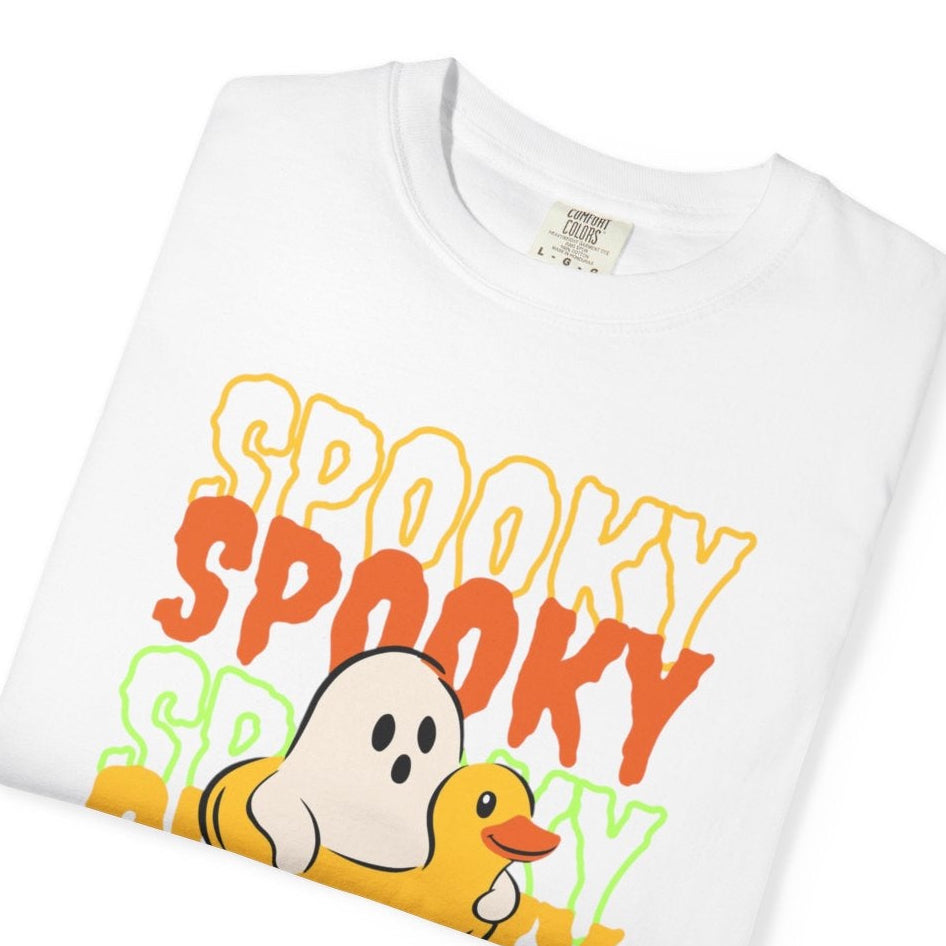 Spooky ghost with duck