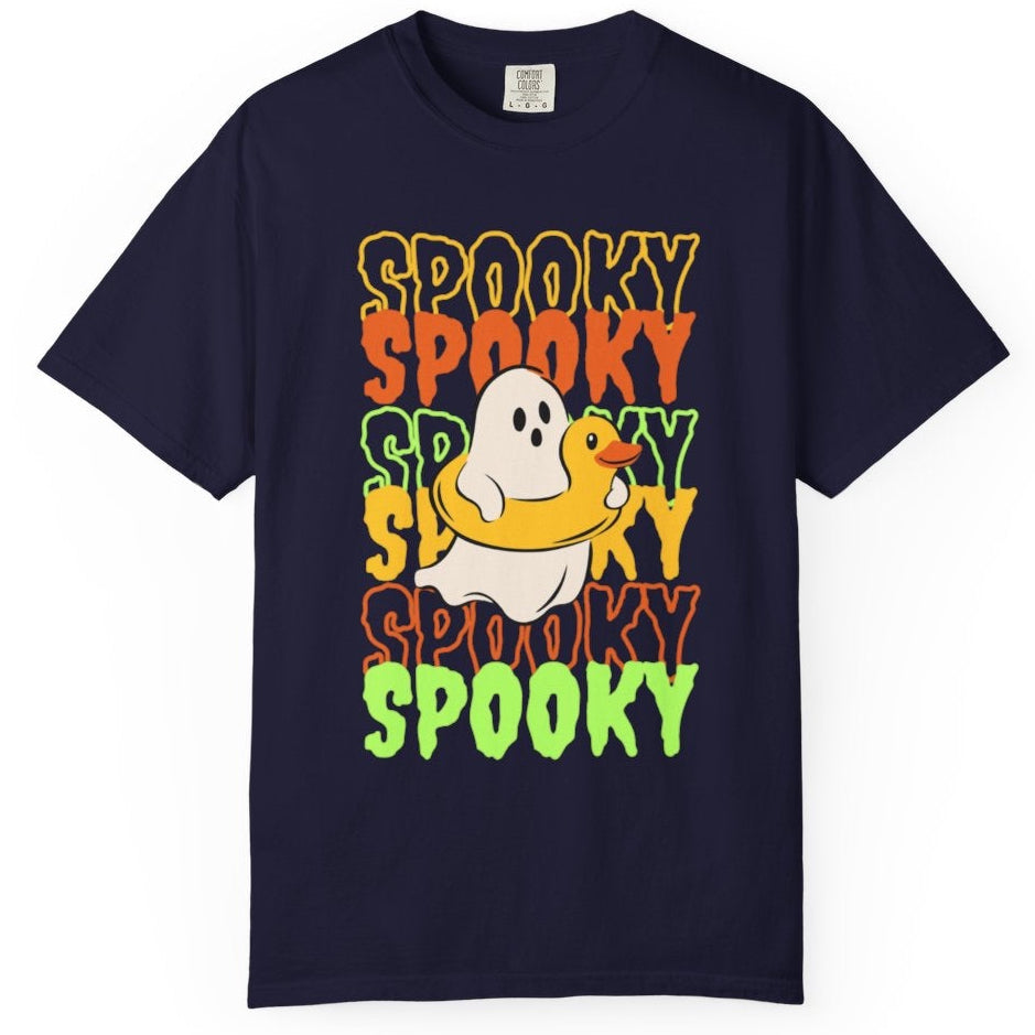 Spooky ghost with duck