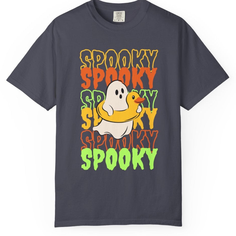 Spooky ghost with duck
