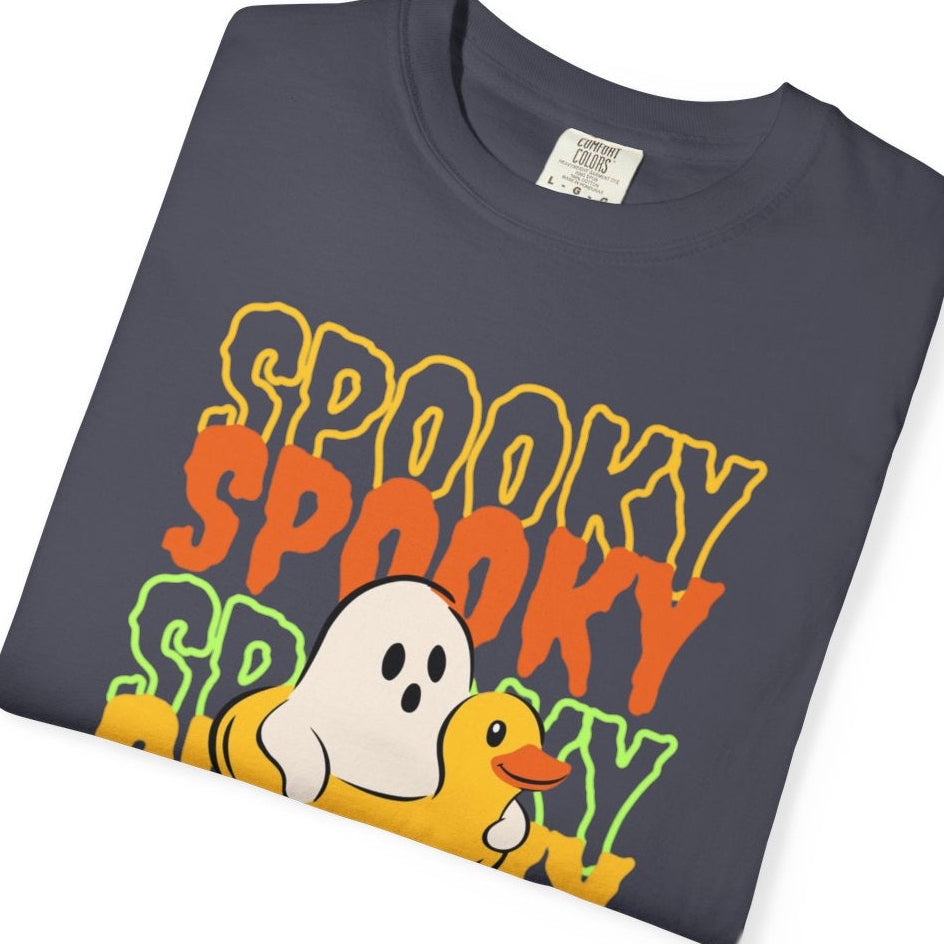 Spooky ghost with duck